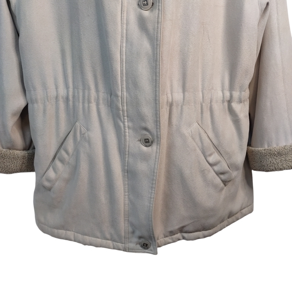 Forecaster of Boston Coat Women's Beige Tan Quilted Coat Size L - Picture 4 of 10